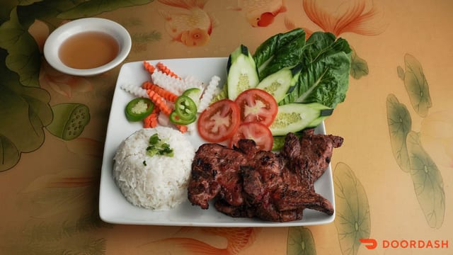 Grilled Pork Chop & Rice.